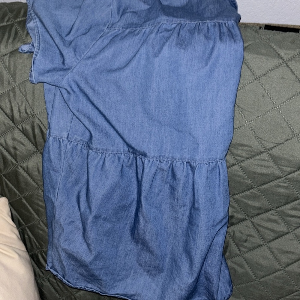 Time and Tru women’s denim style blouse sz large - Picture 3 of 7